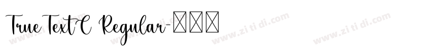 TrueTextC Regular字体转换